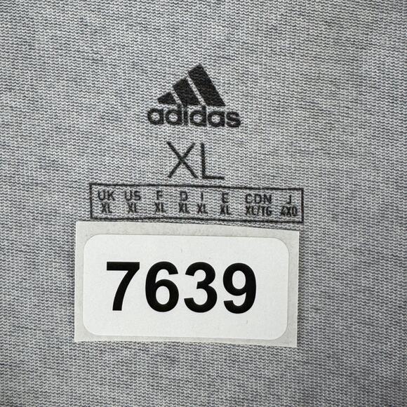 Adidas Grey Essentials Aeroready Graphic Logo Performance Hoodie Size XL - Picture 13 of 13